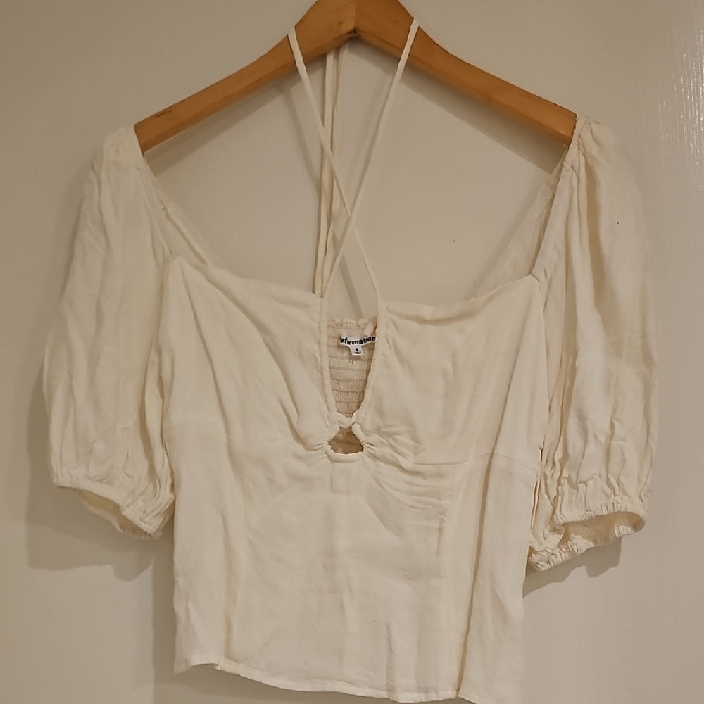Cream Women's Top